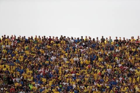 Brazil s and Peru s fans during the Copa America 2019 Group A soccer match between Peru and Brazil, at Arena Corinthians Stadium in Sao Paulo, Brazil, 22 June 2019. Peru vs. Brazil !ACHTUNG: NUR REDAKTIONELLE NUTZUNG!  Copyright: xFernandoxBizerrax SCA13106 20190622-636968386362285737