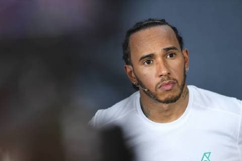 June 22, 2019 - Le Castellet, Provance, France, France - English five time World Champions Lewis Hamilton of German team Mercedes-AMG Petronas Motosport driving his single-seater Mercedes W10 during the 60th edition of the French GP, 8th stage of the Formula 1 World Championship, WM, Weltmeisterschaft in Circuit Paul Ricard, in Le Castelett, France, on June 22, 2019. French GP - Qualifying And press conference, PK, Pressekonferenz  - ZUMAn230 20190622_zaa_n230_389 Copyright: xAndreaxDiodatox