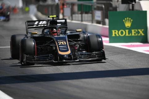 June 22, 2019 - Le Castellet, Provance, France, France - Danish driver Kevin Magnussen of American team Rich Energy Haas F1 Team driving his single-seater during the 60th edition of the French GP, 8th stage of the Formula 1 World Championship, WM, Weltmeisterschaft in Circuit Paul Ricard, in Le Castelett, France, on June 22, 2019. French GP - Qualifying And press conference, PK, Pressekonferenz - ZUMAn230 20190622_zaa_n230_430 Copyright: xAndreaxDiodatox