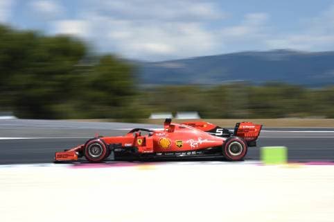 June 22, 2019 - Le Castellet, Provance, France, France - German four time World Champions Sebastian Vettel of Italian team Scuderia Ferrari Mission Winnow driving his single-seater SF90 during the 60th edition of the French GP, 8th stage of the Formula 1 World Championship, WM, Weltmeisterschaft in Circuit Paul Ricard, in Le Castelett, France French GP - Free Practice 3  - ZUMAn230 20190622_zaa_n230_515 Copyright: xAndreaxDiodatox