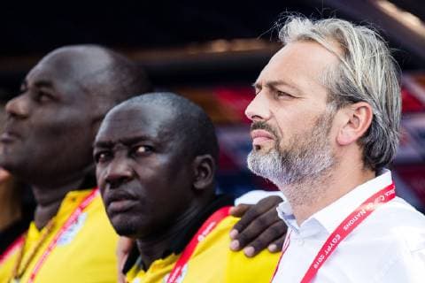 CAIRO, EGYPT - JUNE 22: Uganda coach Sebastien Desabre looks on during the 2019 Africa Cup of Nations Group A match between DR Congo and Uganda at Cairo International Stadium on June 22, 2019 in Cairo, Egypt. (Sebastian Frej ) SPO, SOC, FOI, SPO, SOC, FOI  Copyright: xSebastianxFrej
