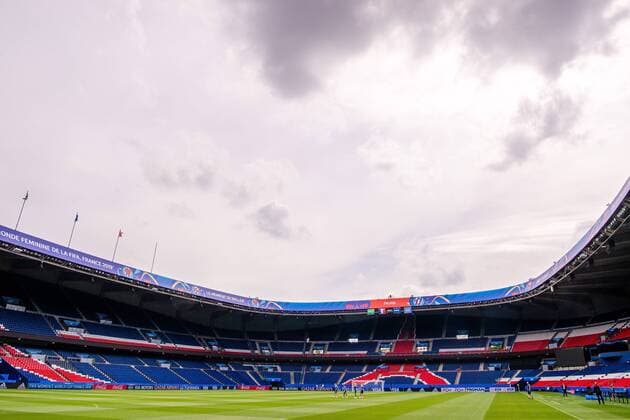 190623 General view of Le Parc des Princes after a press conference, PK, Pressekonferenz on June 23, 2019 in Paris. Photo: Simon Hastegard Bildbyran Kod SH 180084 bbeng fotboll football fotball soccer dam women kvinner frankrike france vm vm 2019 verdensmesterskap världsmästerskap fifa women s world cup 2019 world cup sverige sweden presskonferens arena stadium Copyright: SIMONxHASTEGARD BB190623SH073