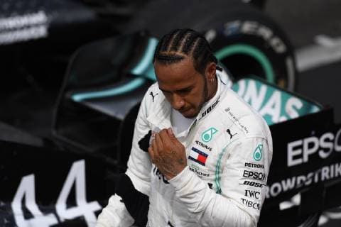 June 23, 2019 - Le Castellet, France - Lewis Hamilton of Great Britain and Mercedes AMG Petronas F1 Team Mercedes winner of the Pirelli GP de France 2019 at Circuit Paul Ricard on June 23, 2019 in Le Castellet, France. F1 Grand Prix of France.  - ZUMAn230 20190623_zaa_n230_046 Copyright: xJosexBretonx