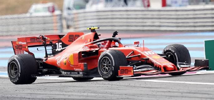Le Castellet, France, 23.06.2019, Formel 1, Formula 1, French Grand Prix, Charles Leclerc (MCO 16), Scuderia Ferrari Mission Winnow winkt den Zuschauern ( Defodi-09-506-033936