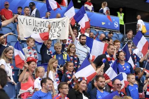 ILLUSTRATION - SUPPORTERS - DRAPEAUX FOOTBALL : France vs Bresil - Fifa Coupe du Monde Feminine 2019 - 23 06 2019 AnthonyBIBARD FEP Panoramic 