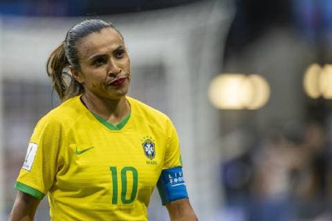 France v Brazil LE HAVRE, SM - 23.06.2019: FRANCE V BRAZIL - Marta do Brasil disappointed with French cheer she booes during a match between Brazil and France. World Cup Qualification Football. FIFA. Held at the Oceane Stadium in Le Havre, France. (Photo: Richard Callis Fotoarena) x1751687x  RichardxCallis