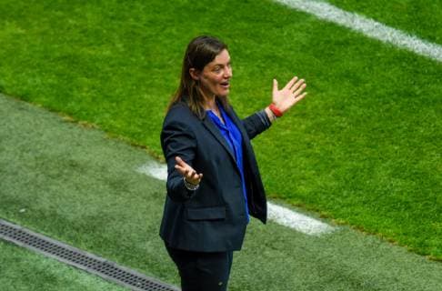 Corinne DIACRE ( entraineur France ) FOOTBALL : France vs Bresil - Coupe du Monde Feminine - Le Havre - 23 06 2019 FedericoPestellini Panoramic 