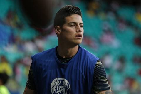 Colombia vs Paraguay SALVADOR, BA - 23.06.2019: COLOMBIA VS PARAGUAY - James Rodriguez, during a match between Colombia and Paraguay, valid for the group stage of the Copa America 2019, held this Sunday (23) at the Arena Fonte Nova in Salvador, Bahia, Brazil. (Photo: Tiago Caldas Fotoarena) x1751775x  TiagoxCaldas