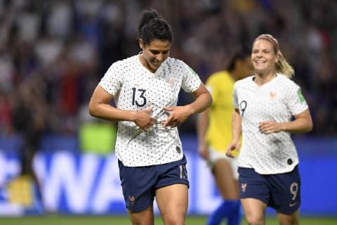 JOIE - 13 VALERIE GAUVIN (FRA) FOOTBALL : France vs Bresil - Fifa Coupe du Monde Feminine 2019 - 23 06 2019 AnthonyBIBARD FEP Panoramic 