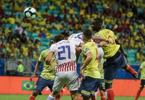 Colombia vs Paraguay SALVADOR, BA - 23.06.2019: COLOMBIA VS PARAGUAY - Colombia v Paraguay, valid for the group stage of the Copa America 2019, held this Sunday (23) at the Fonte Nova Arena in Salvador, Bahia, Brazil. (Photo: Tiago Caldas Fotoarena) x1751886x  TiagoxCaldas