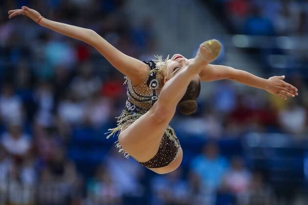 Sport Themen der Woche KW25 Sport Bilder des Tages 2nd Europaspiele 23.06.2019 Dina Averina (RUS) at second day of RG competition; 2nd European Games on 23.06.2019 in the Minsk Arena in Minsk (Belarus). *** 2nd European Games 23 06 2019 Dina Averina RUS at second day of RG competition 2nd European Games on 23 06 2019 in the Minsk Arena in Minsk Belarus xufax