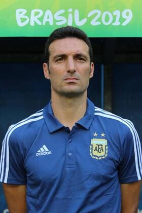 23rd June 2019; Arena do Gr& xea;mio, Porto Alegre, Rio Grande do Sul, Brazil; Copa America International football, Qatar versus Argentina; Head coach Lionel Scaloni of Argentina  ActionPlus12147504 MaxxPeixoto