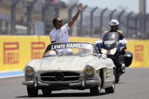 HAMILTON Lewis F1 Team Mercedes AMG Fahrerparade am Sonntag Formel 1 GP 2019 Frankreich am 23.06.2019 in Le Castellet
