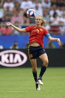 June 24, 2019 - Reims, France - Irene Paredes (Paris Saint-Germain FC) of Spain during the 2019 FIFA Women s World Cup France Round Of 16 match between Spain and USA at Stade Auguste Delaune on June 24, 2019 in Reims, France. Spain v USA: Round Of 16 - 2019 FIFA Women s World Cup France  - ZUMAn230 20190624_zaa_n230_231 Copyright: xJosexBretonx