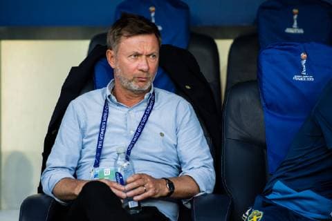 190624 Peter Gerhardsson, Head coach of Sweden during the FIFA WomenÂ s World Cup round of sixteen match between Sweden and Canada on June 24, 2019 in Paris. Photo: Simon Hastegard Bildbyran Kod SH 180086 bbeng fotboll football fotball soccer dam women kvinner frankrike france vm vm 2019 verdensmesterskap världsmästerskap fifa women s world cup 2019 world cup attondelsfinal knockout stage canada kanada sverige sweden Copyright: SIMONxHASTEGARD BB190624SH028