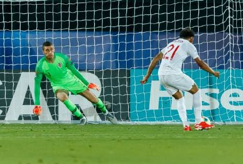 Serravalle, San Marino, 24.06.2019, UEFA U-21 Europameisterschaft Italien 2019, Gruppenphase, Gruppe C, Kroatien - England, Tor zum 0:1 Torschuetze Reiss Nelson (GBR) ( Defodi-01048-184118