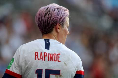 Spain Women v USA Women 2019 FIFA Women s World Cup Megan Rapinoe of USA Women during the 2019 FIFA Women s World Cup match at Stade Auguste Delaune, Reims Content Not Available For UK Newspapers Copyright: xKunjanxMaldex FIL-13386-0028