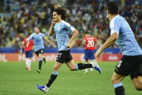 Chile x Uruguay RIO DE JANEIRO, RJ - 24.06.2019: CHILE X URUGUAY - Cavani Gomez celebrates goal during Chile-Uruguay match, valid for the 2019 Copa America group stage, held this Monday (24) at the Maracanã Stadium in Rio de Janeiro, RJ. (Photo: Celso Pupo Fotoarena) x1752569x  CelsoxPupo