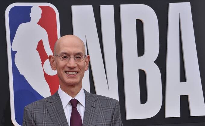NBA, Basketball Herren, USA commissioner Adam Silver attends the 3rd annual NBA Awards at Barker Hangar in Santa Monica, California on June 24, 2019.  LAP2019062411 JIMxRUYMEN