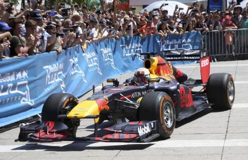 FORMULA 1 - Projekt Spielberg, media day GRAZ,AUSTRIA,26.JUN.19 - MOTORPORTS, FORMULA 1 - Projekt Spielberg, media day, showrun with Max Verstappen. Image shows Max Verstappen (NED Red Bull Racing). GEPAxpictures xWolfgangxGrebien