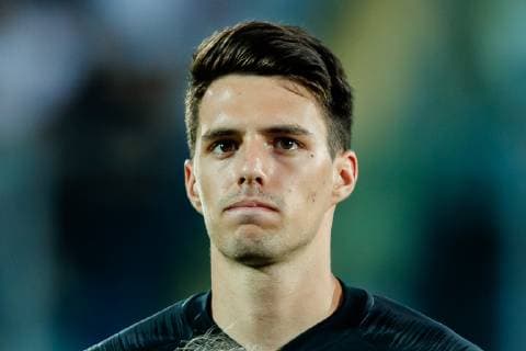 Serravalle, San Marino, 24.06.2019, UEFA U-21 Europameisterschaft Italien 2019, Gruppenphase, Gruppe C, Kroatien - England, Josip Brekalo (CRO) schaut ( Serravalle San Marino Stadium San Marino eu-images-01048-184221 *** Serravalle, San Marino, 24 06 2019, UEFA U 21 European Championship Italy 2019, Group Phase, Group C, Croatia England, Josip Brekalo CRO watching Serravalle San Marino Stadium San Marino eu images 01048 184221 eu-images-048