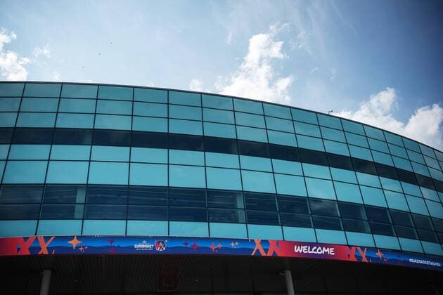 190626 Arena Riga after a training session on June 26, 2019 in Riga. *** 190626 Arena Riga after a training session on June 26, 2019 in Riga,  Copyright: JOHANNAxLUNDBERG BB190626JL073