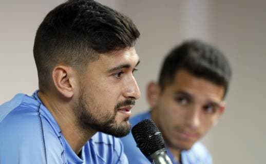 Uruguay s national soccer team player Giorgian De Arrascaeta delivers a press conference, PK, Pressekonferenz in Salvador, Brazil, 26 June 2019. Uruguay s national soccer team press conference !ACHTUNG: NUR REDAKTIONELLE NUTZUNG!  Copyright: xMauricioxDuenasxCastanedax COPAME1851 20190626-636971763776965282