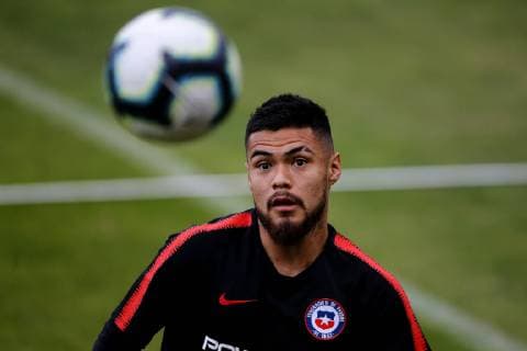 Futbol, entrenamiento de la seleccion chilena en San Pablo Copa America 2019 El jugador de la selecciones chilena Paulo Diaz es fotografiado durante el entrenamiento realizado en el centro deportivo Frederico Antonio Germano Menzen de San Pablo, Brasil. 26 06 2019 Andres Pina Photosport Football, Chile national team, Nationalteam training session Copa America Championship 2019 Chile s player Paulo Diaz is pictured during training session held at the Frederico Antonio Germano Menzen center in Sao Paulo, Brazil. 26 06 2019 Andres Pina Photosport Entrenamiento de la seleccion chilena en San Pablo, 26 06 2019 