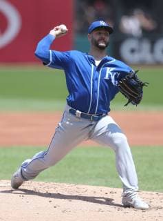 Kansas City Royals Jacob Junis pitches against the Cleveland Indians in Cleveland, Ohio Wednesday June 26, 2019.  CLE20192506110 AARONxJOSEFCZYK