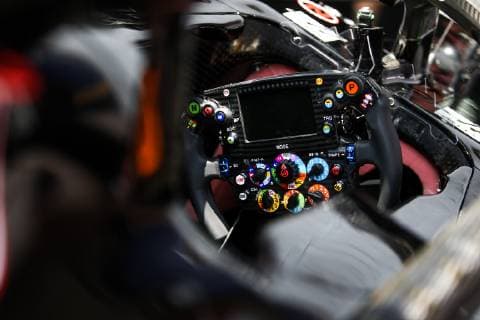FORMULA 1 - GP of Austria 2019 SPIELBERG,AUSTRIA,27.JUN.19 - MOTORSPORTS, FORMULA 1 - Grand Prix of Austria, Red Bull Ring, preview. Image shows a steering wheel. GEPAxpictures xDanielxGoetzhaber