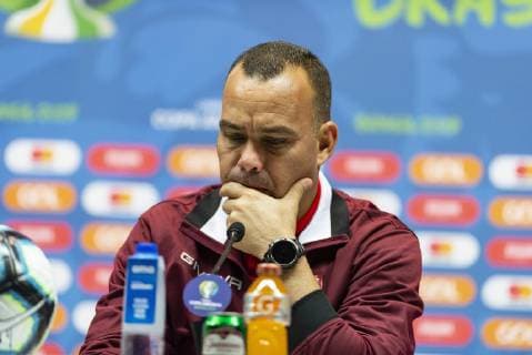 Coletiva Venezuela Copa América RIO DE JANEIRO, RJ - 27.06.2019: COLETIVA VENEZUELA COPA AMÉRICA - Technician Rafael Dudamel during press conference, PK, Pressekonferenz of Venezuela in Copa América held in Maracanã, Rio de Janeiro, RJ. (Photo: Celso Pupo Fotoarena) x1753947x  CelsoxPupo