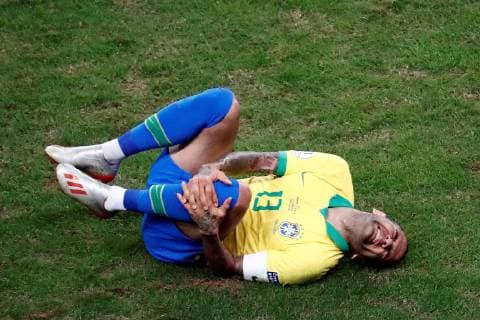 Brazilian Dani Albes reacts during the Copa America 2019 quarter-finals soccer match between Brazil and Paraguay, at Arena do Gremio Stadium in Porto Alegre, Brazil, 27 June 2019. Brazil vs. Paraguay !ACHTUNG: NUR REDAKTIONELLE NUTZUNG!  Copyright: xSebastiaoxMoreirax SCA1993 20190628-636972886500948126