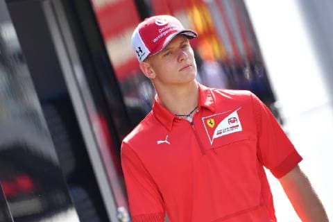 Mick SCHUMACHER (PREMA RACING), Formel 2, geht durchs Fahrerlager, Aktion,Einzelbild,angeschnittenes Einzelmotiv,Portraet,Portrait,Porträt. Formel 1:GP von Oesterreich,, Red Bull Ring Zeltweg,Spielberg,Saison 2019,am 27.06.2019