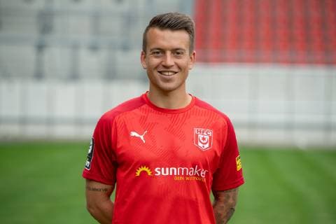 Patrick Göbel; HFC Hallescher Fussballclub e.V; 3.Liga, Porträttermin 2019 2020, Halle Saale Sachsen-Anhalt Deutschland