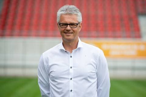 Ralf Heskamp (Sportdirektor) ; HFC Hallescher Fussballclub e.V; 3.Liga, Porträttermin 2019 2020, Halle Saale Sachsen-Anhalt Deutschland