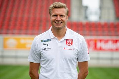 Marian Unger (Torwart-Trainer) ; HFC Hallescher Fussballclub e.V; 3.Liga, Porträttermin 2019 2020, Halle Saale Sachsen-Anhalt Deutschland