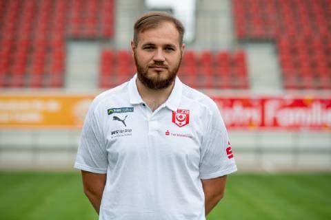 Walter Moissejenko (Physiotherapeut) ; HFC Hallescher Fussballclub e.V; 3.Liga, Porträttermin 2019 2020, Halle Saale Sachsen-Anhalt Deutschland