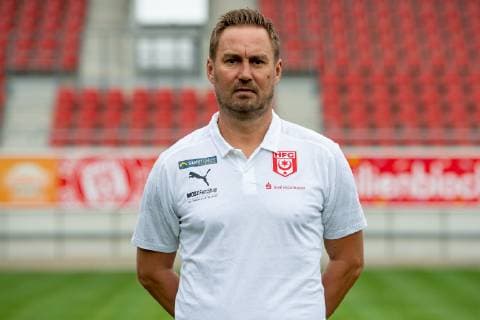 Mario Nickeleit (Teamleiter) ; HFC Hallescher Fussballclub e.V; 3.Liga, Porträttermin 2019 2020, Halle Saale Sachsen-Anhalt Deutschland