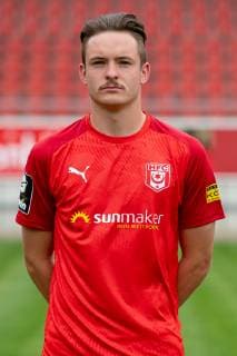 Niklas Kastenhofer ; HFC Hallescher Fussballclub e.V; 3.Liga, Porträttermin 2019 2020, Halle Saale Sachsen-Anhalt Deutschland