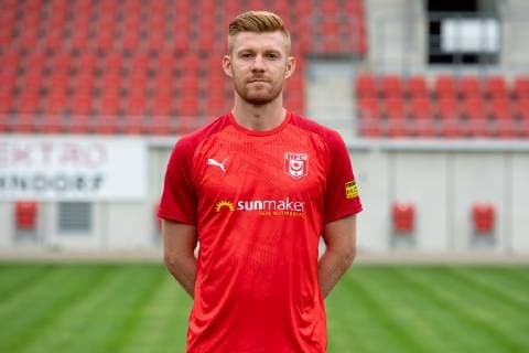 Mathias Fetsch ; HFC Hallescher Fussballclub e.V; 3.Liga, Porträttermin 2019 2020, Halle Saale Sachsen-Anhalt Deutschland