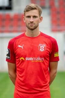 Jan Washausen ; HFC Hallescher Fussballclub e.V; 3.Liga, Porträttermin 2019 2020, Halle Saale Sachsen-Anhalt Deutschland