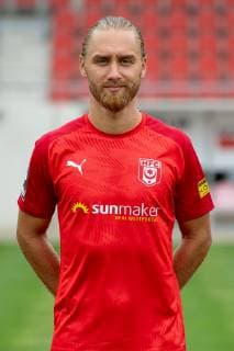 Björn Jopek ; HFC Hallescher Fussballclub e.V; 3.Liga, Porträttermin 2019 2020, Halle Saale Sachsen-Anhalt Deutschland