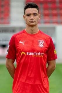 Niklas Landgraf ; HFC Hallescher Fussballclub e.V; 3.Liga, Porträttermin 2019 2020, Halle Saale Sachsen-Anhalt Deutschland