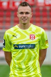 Tom Müller ; HFC Hallescher Fussballclub e.V; 3.Liga, Porträttermin 2019 2020, Halle Saale Sachsen-Anhalt Deutschland