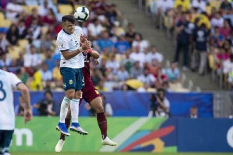 Fußball, Copa America, Venezuela - Argentinien Venezuela vs Argentina RIO DE JANEIRO, RJ - 28.06.2019: VENEZUELA VS ARGENTINA - Marcos Acuna during a match between Venezuela and Argentina, valid for the quarterfinals of the Copa America 2019, held this Friday (28) at the Maracanã Stadium, in Rio de Janeiro, RJ. (Photo: Celso Pupo Fotoarena) x1754671x  CelsoxPupo