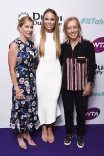 Martina Navratilova, Caroline Wozniacki und Chris Evert bei der WTA, Tennis Damen Summer Party 2019 im Jumeirah Carlton Tower Hotel. London, 28.06.2019