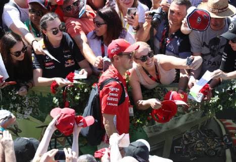 FORMULA 1 - GP of Austria 2019 SPIELBERG,AUSTRIA,29.JUN.19 - MOTORSPORTS, FORMULA 1 - Grand Prix of Austria, Red Bull Ring, side event, Styrian Green Carpet. Image shows Sebastian Vettel (GER Ferrari). GEPAxpictures xAndreasxPranter