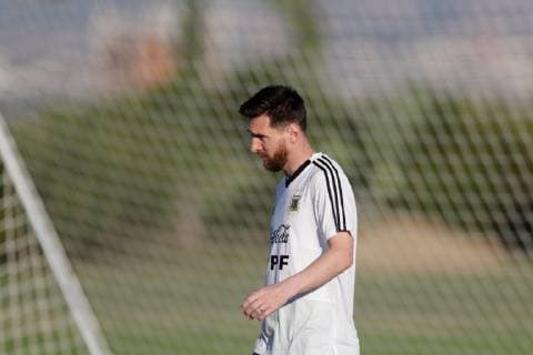 Argentina s national soccer team player Lionel Messi participates in a training session of the team in Toca da Raposa, in Belo Horizonte, Brazil, 01 July 2019. Argentina will face Brazil in a Copa America 2019 semifinal match tomorrow. Argentina s national soccer team training session !ACHTUNG: NUR REDAKTIONELLE NUTZUNG!  Copyright: xFernandoxBizerraxJrx COPAME2348 20190701-636976223362269376