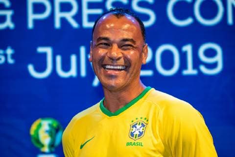 Former Brazilian football player Marcos Evangelista de Morais, known as Cafu, attends a press conference, PK, Pressekonferenz for upcomingConmebol Copa America Brazil 2019 in Sao Paulo, Brazil, 1 July 2019. Cafu preheats Conmebol Copa America Brazil 2019 in Sao Paulo  bjl11707145