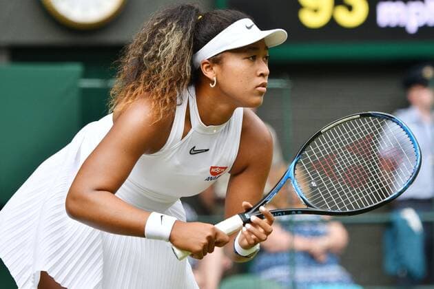 July 1, 2019 - London, London, United Kingdom - 1st July 2019. London, United Kingdom..Naomi Osaka of Japan loses her 1st round ladies singles match againstYulia Putintseva of Kazakhstan at the Wimbledon Tennis Championships 2019 on day 1 held at the All England Lawn Tennis and Croquet Club. Media. London United Kingdom  - ZUMAt138 20190701_zap_t138_049 Copyright: xRayxTangx July 1 2019 London London United Kingdom 1st July 2019 London United Kingdom Naomi Osaka o  - ZUMA2 92096392st Copyright: xRayxTangx